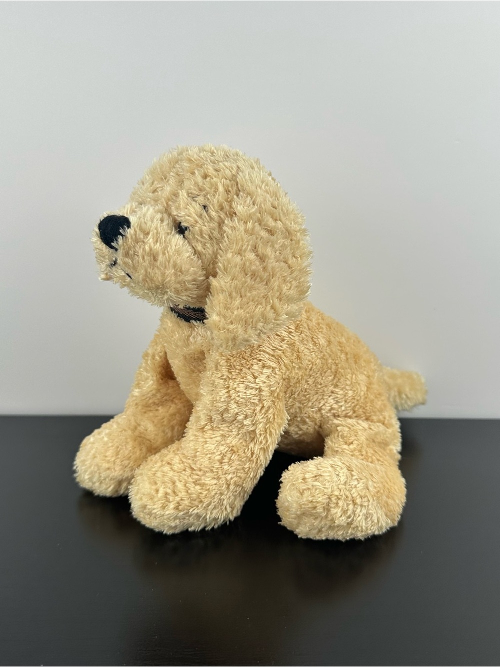 Vintage 2001 Ganz Heritage Lexie Puppy Dog Lab Bean Bag Collar Plush Toy 7”